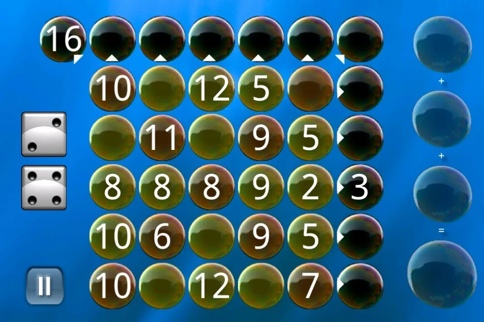 Soap Bubble Bingo — 5×5 dice board