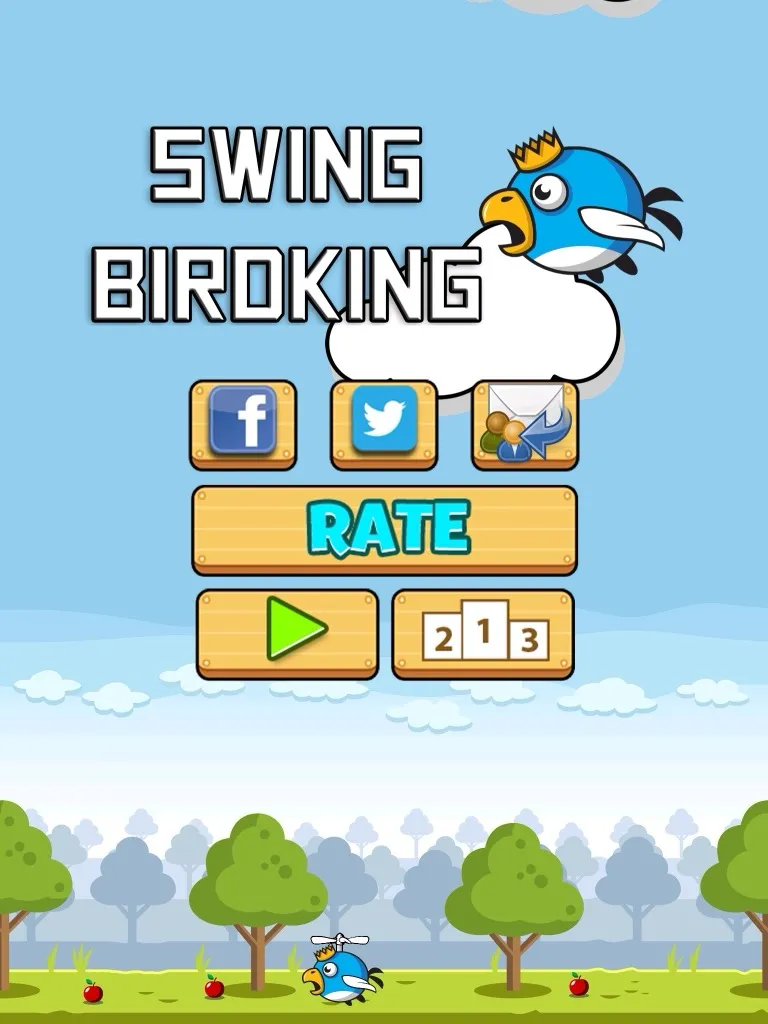 Swing Birdking — title screen